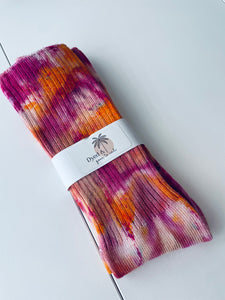 Sunset Bamboo Tie Dye Socks