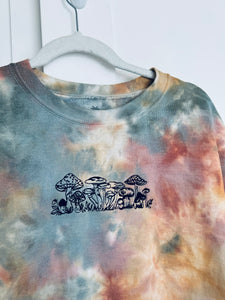 Medium Dyed Embroidered Mushroom Unisex Crew