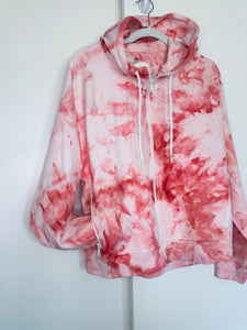 Large Strawberries and Cream So Cozy Ladies Zip Up