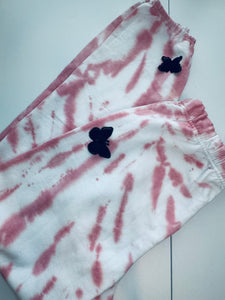 Medium Pink Dye Butterfly Oversized Sweats