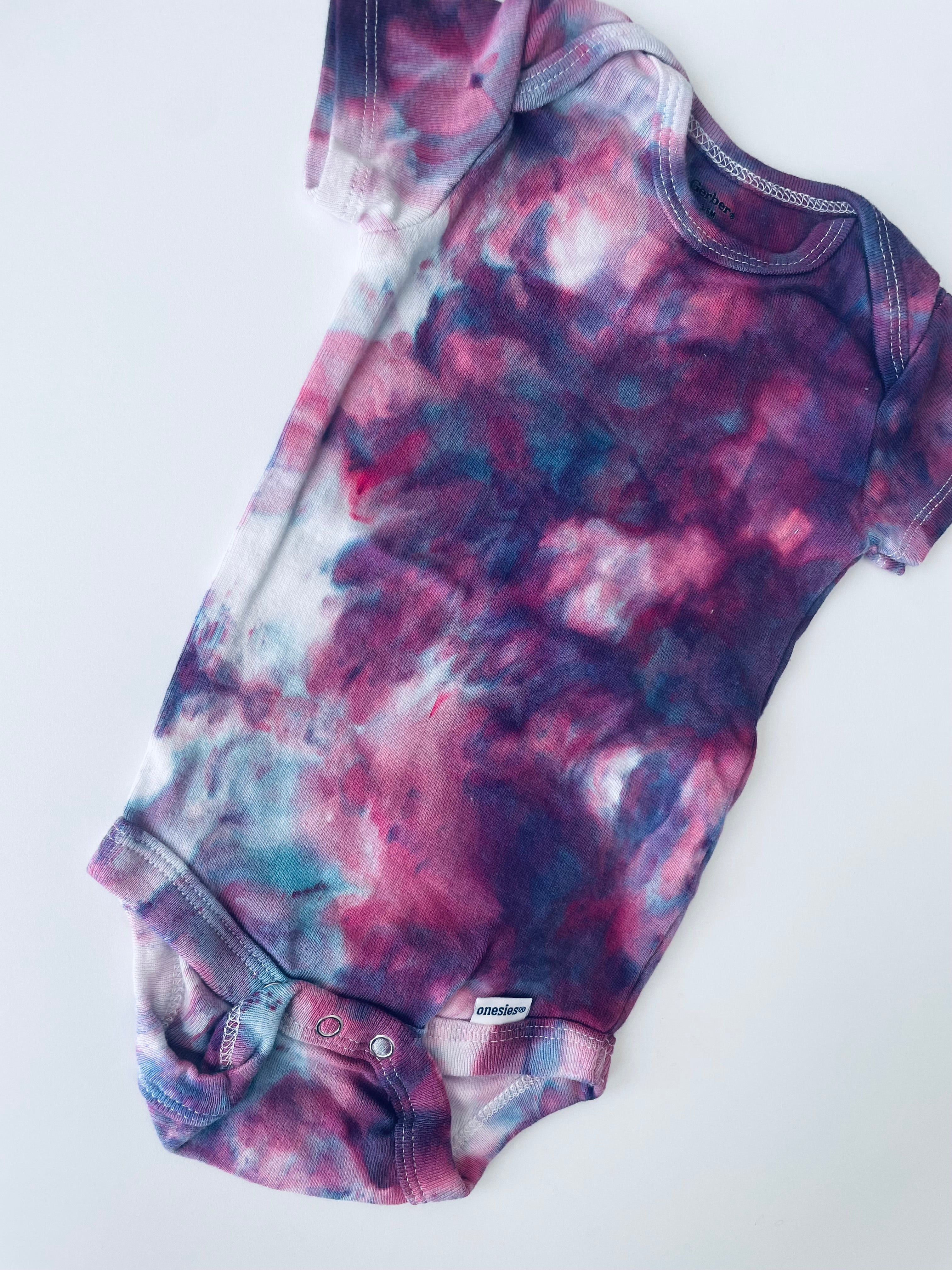 3-6 Month Ice Dye Cotton Onesie