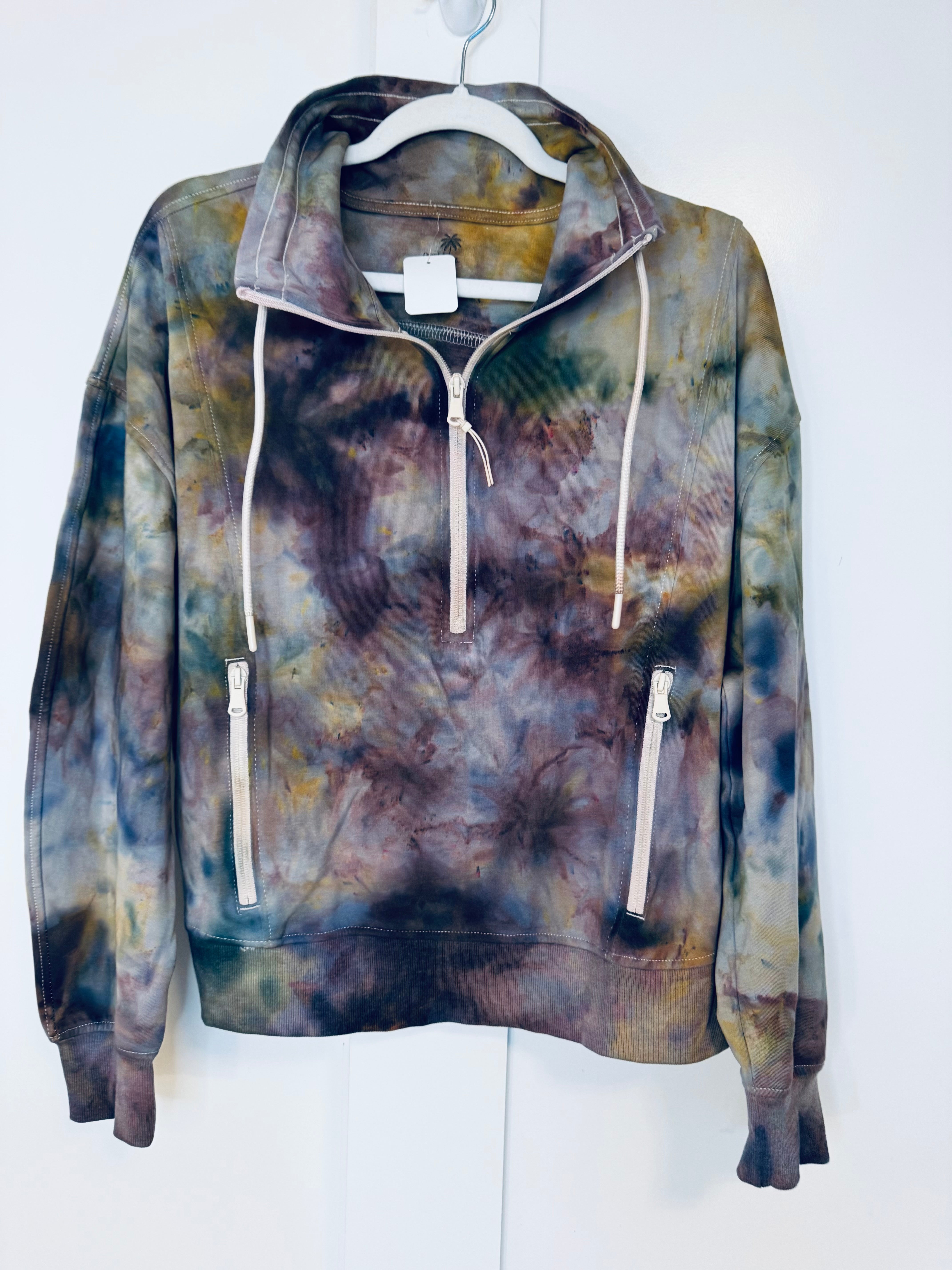 Large Ice Dye So Soft 1/2 Zip