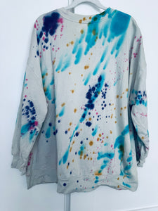 XL Oversized Peace Splatter Crew