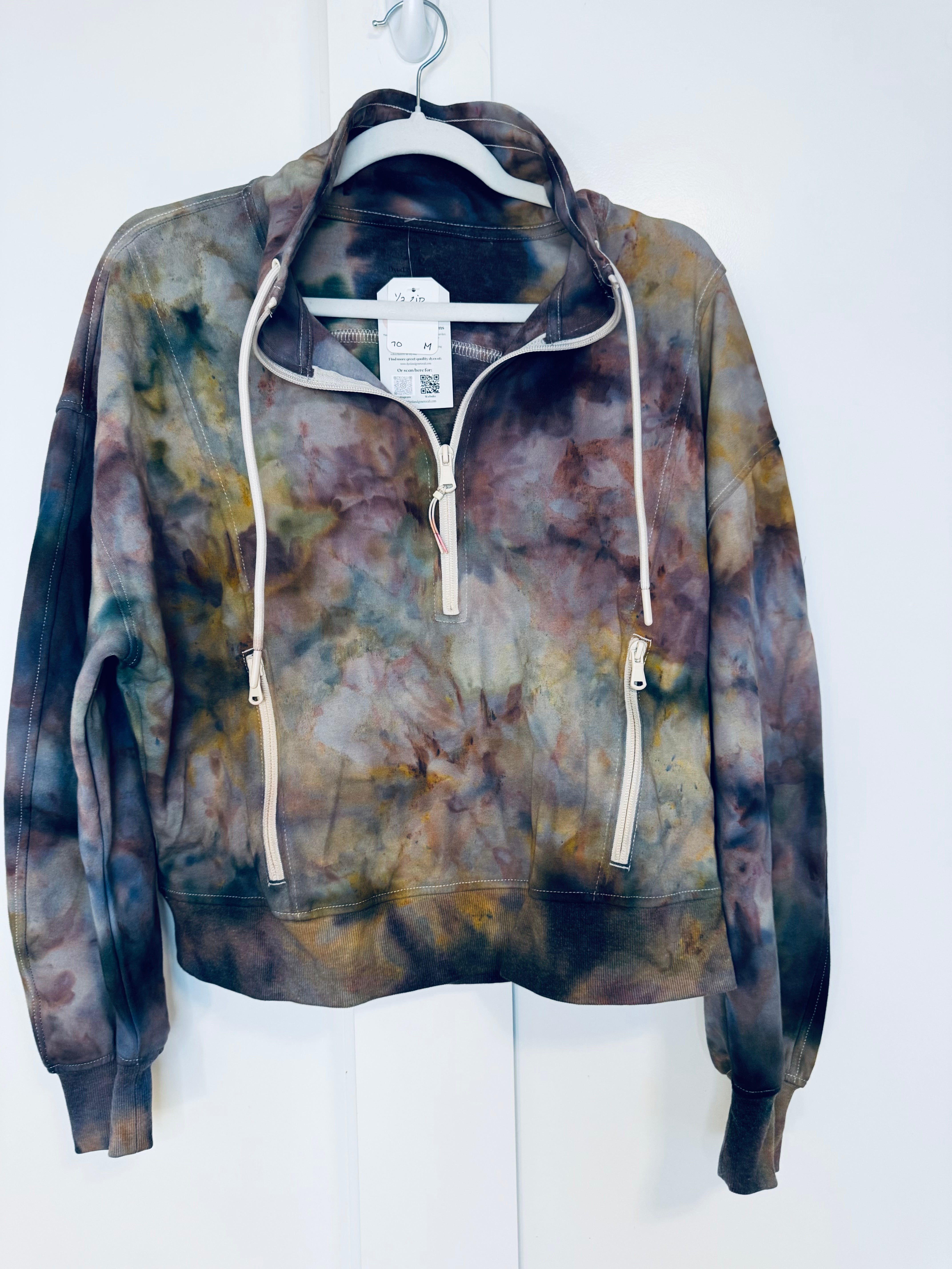 Medium Ice Dye So Soft 1/2 Zip