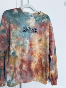 Medium Dyed Embroidered Mushroom Unisex Crew