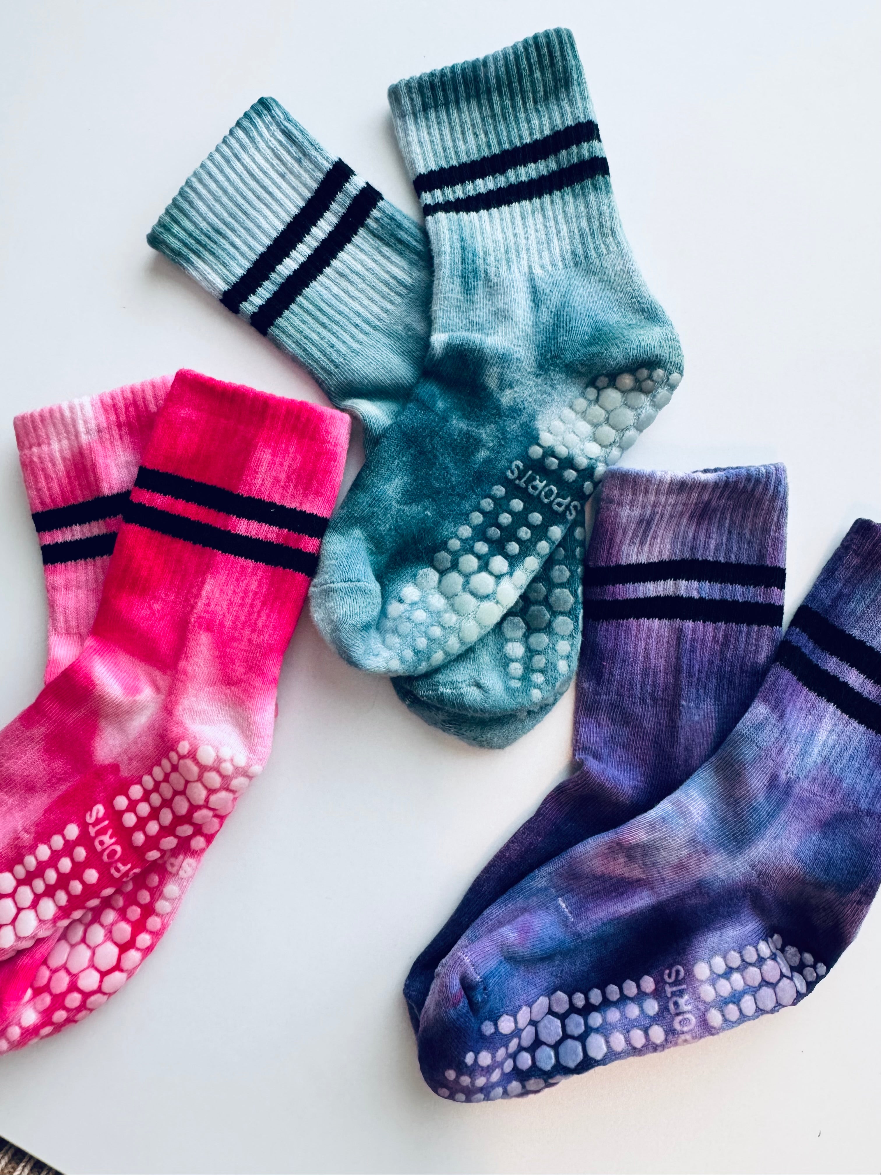 Dyed Pilates Yoga Grip Socks