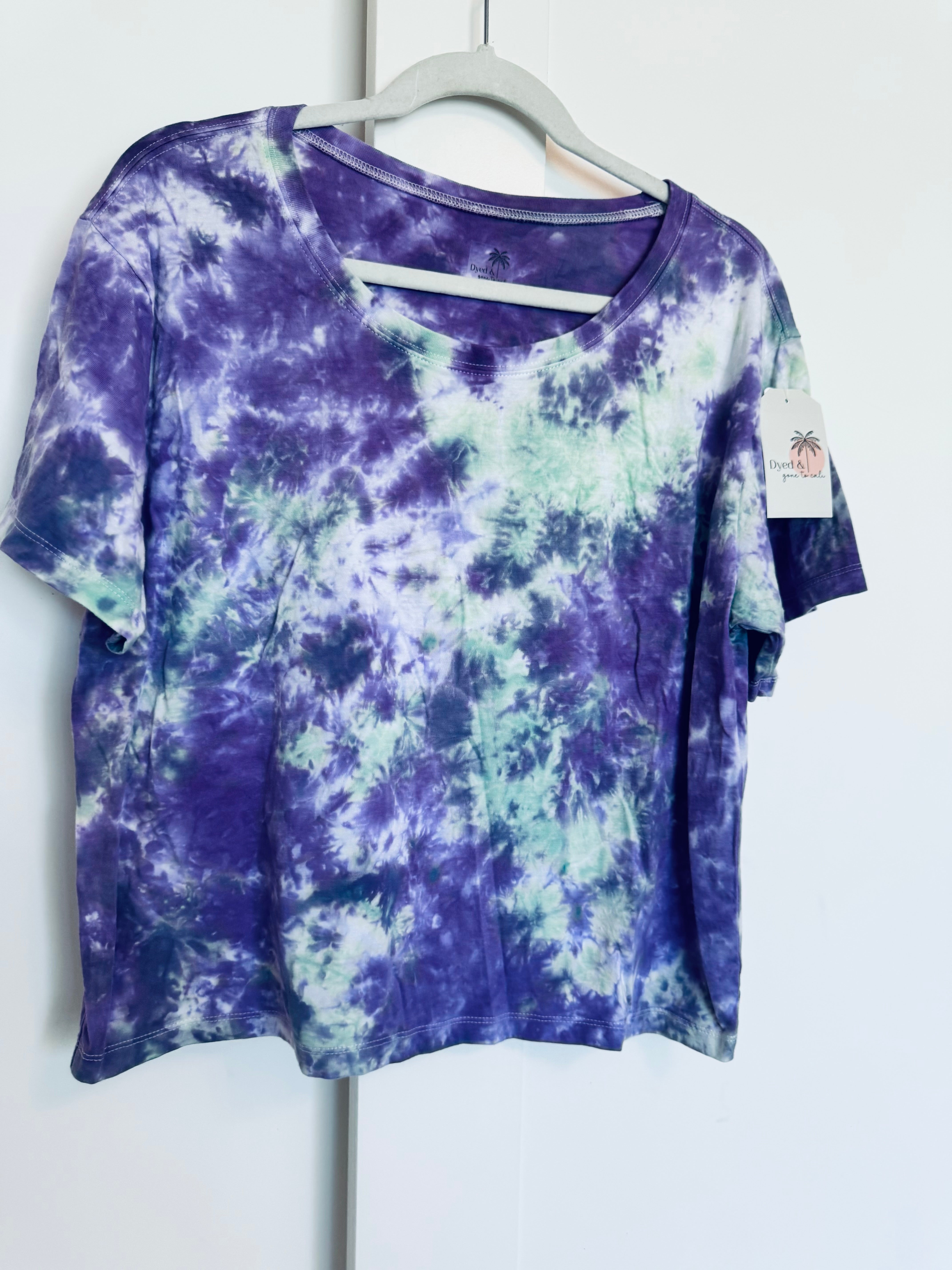 Large Ice Dye Boxy Tee