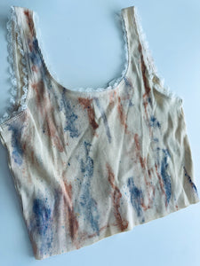 Large Confetti Dye Rib Stretch Crop