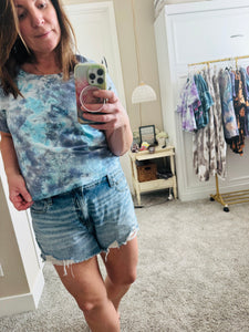 Large Ice Dye Boxy Tee