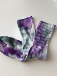 Lavender and Fern Bamboo Socks