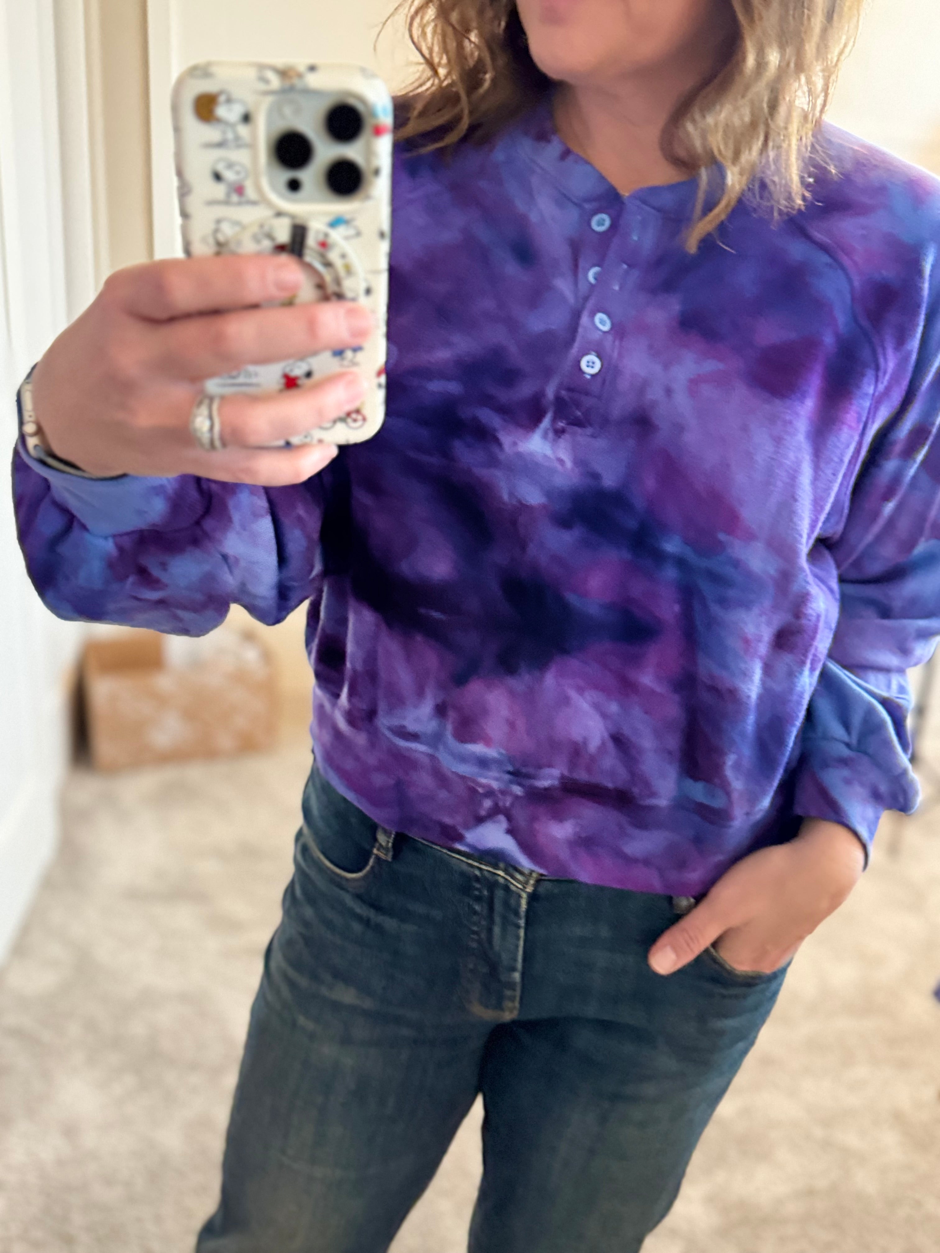Small Ice Dye So Cozy Henley