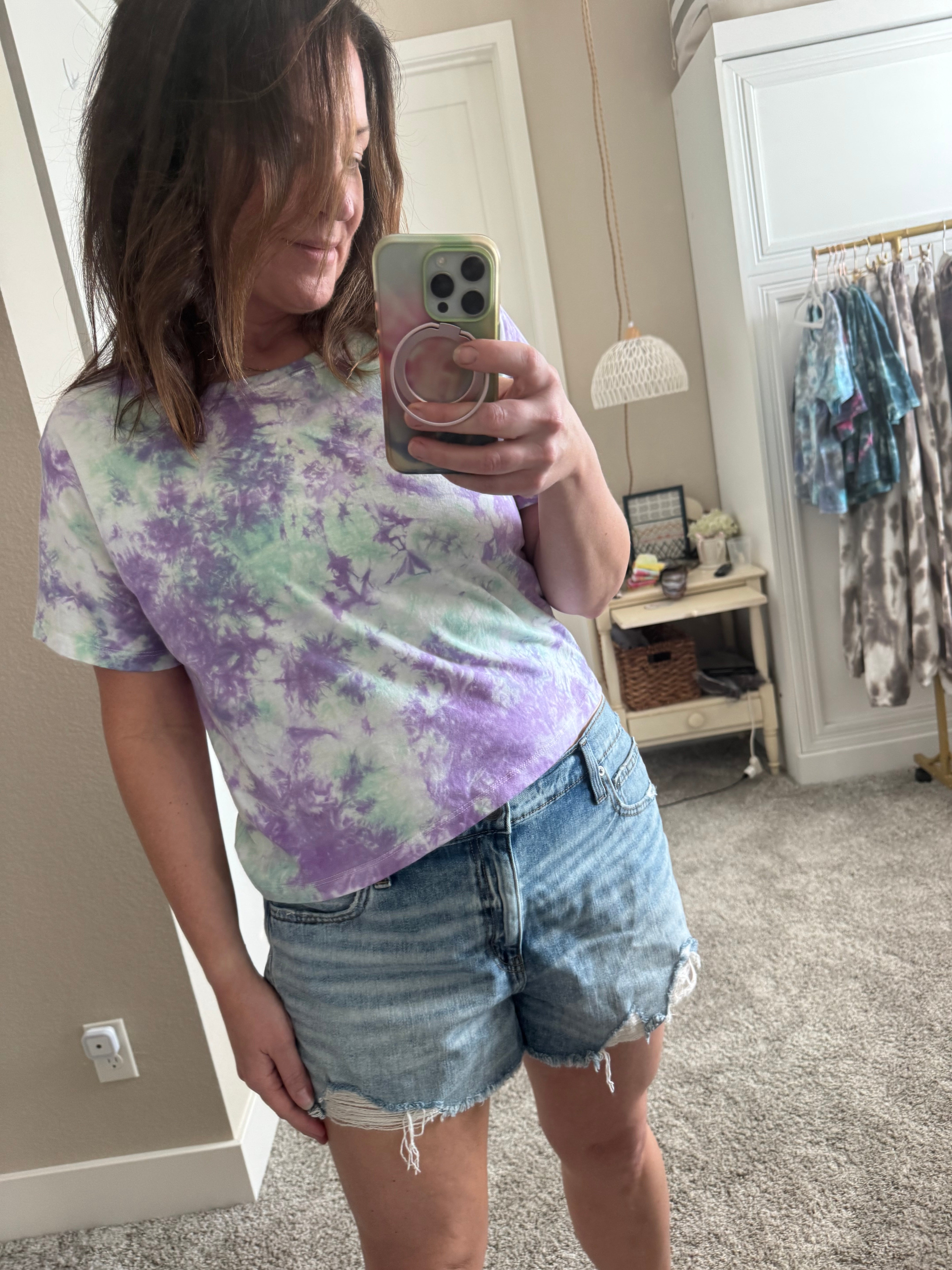 Medium Ice Dye Boxy Tee