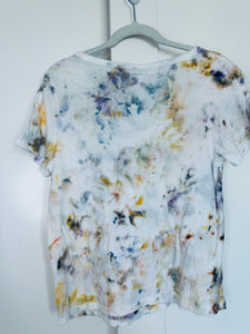Small Ice Dye Vintage Soft V-Neck Ladies Tee