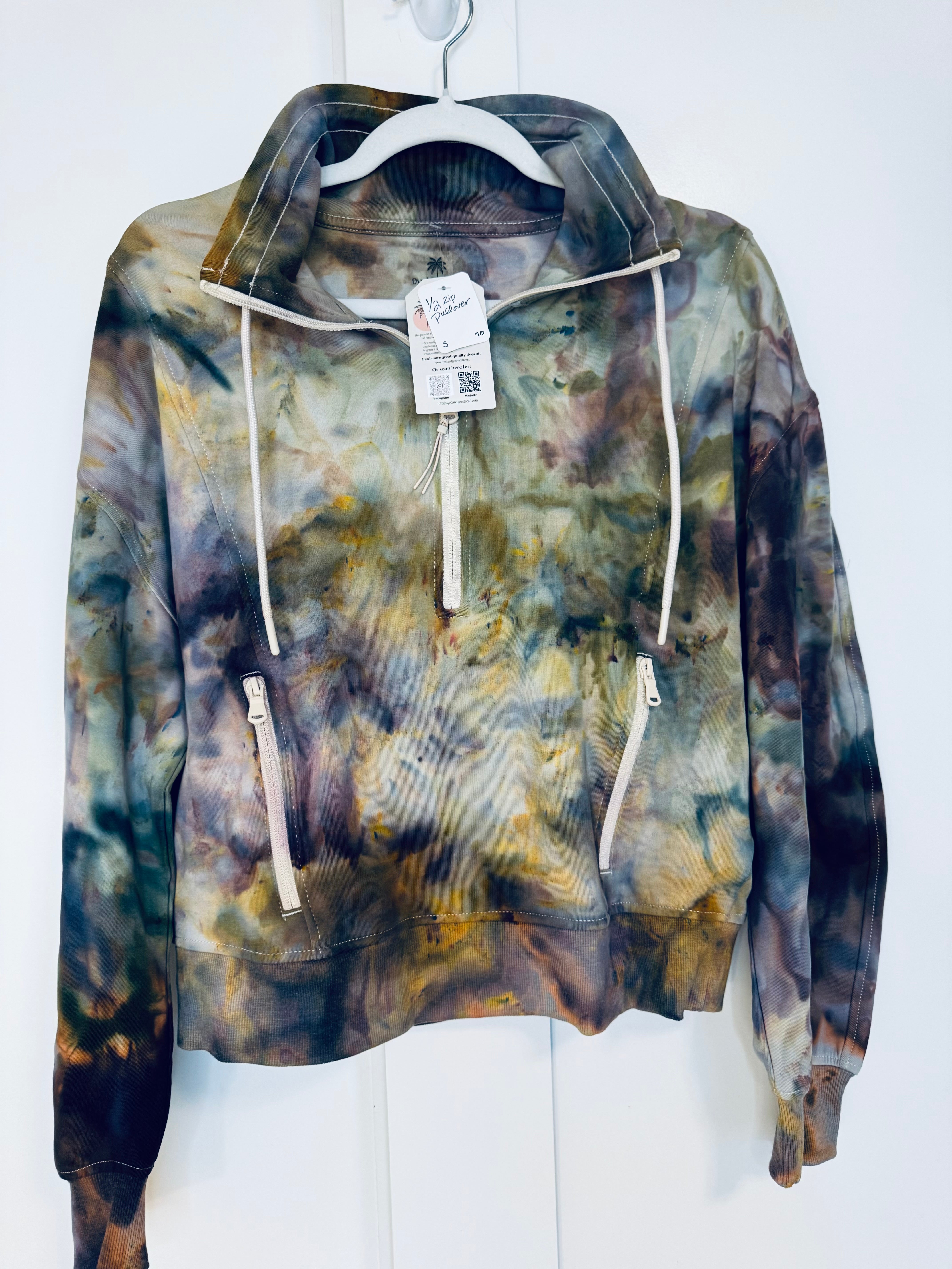 Small Ice Dye So Soft 1/2 Zip