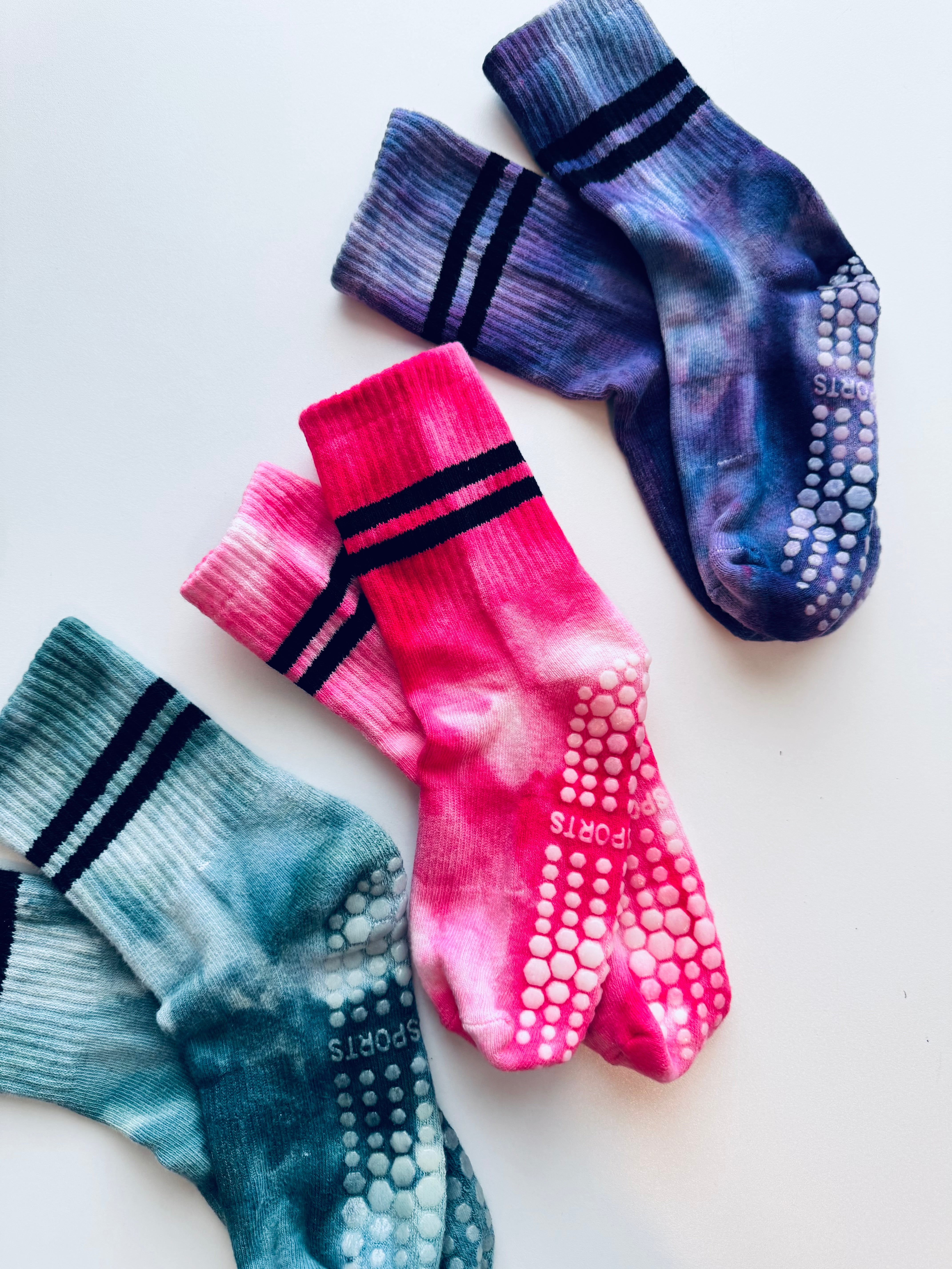 Dyed Pilates Yoga Grip Socks