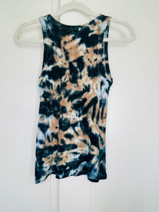 Tie Dye Ribbed Stretch Tank