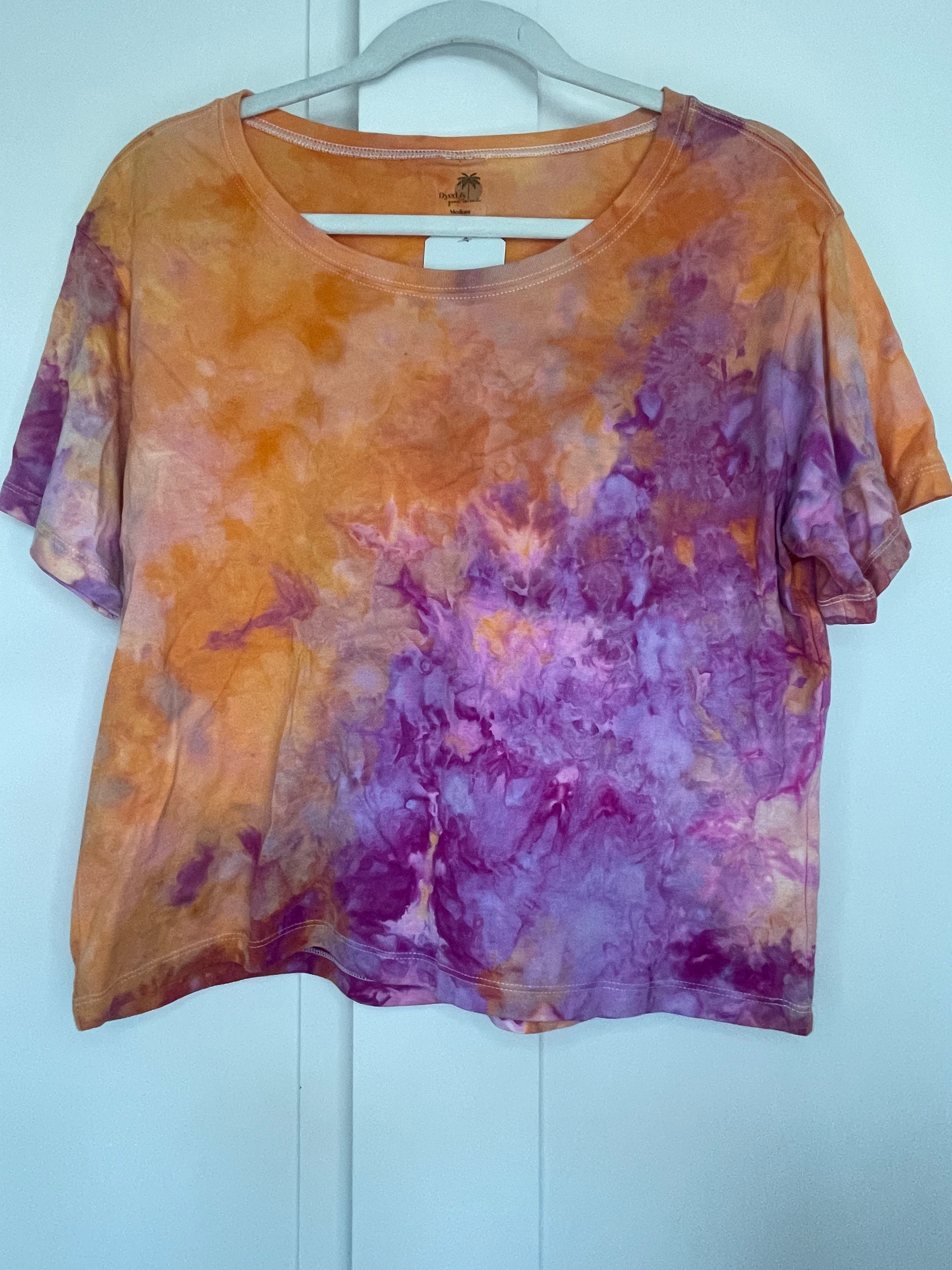 Medium Ice Dye Oversized Boxy Tee