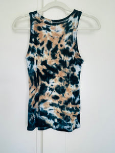 Tie Dye Ribbed Stretch Tank