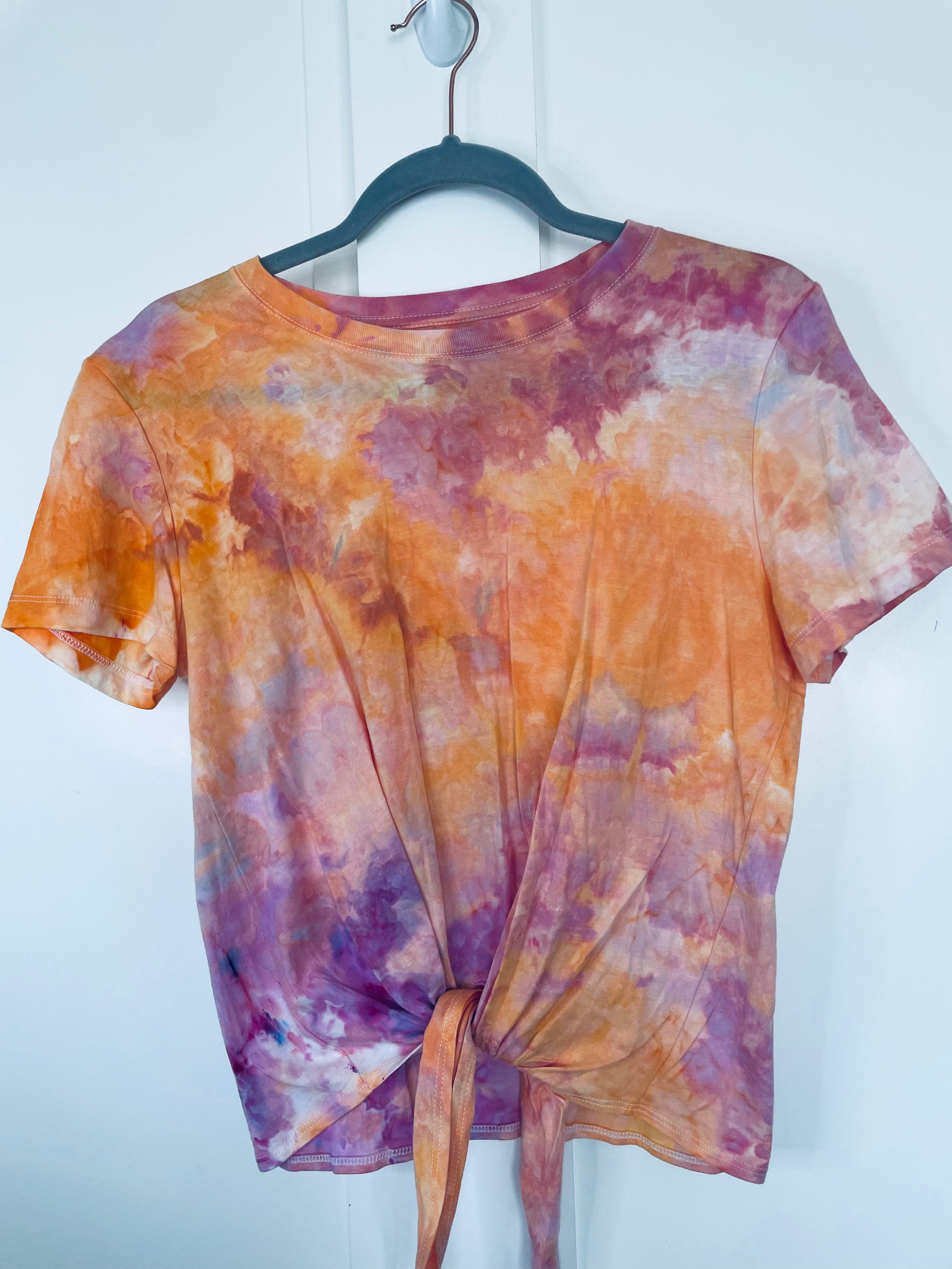 Medium Ice Dye Knot Tee