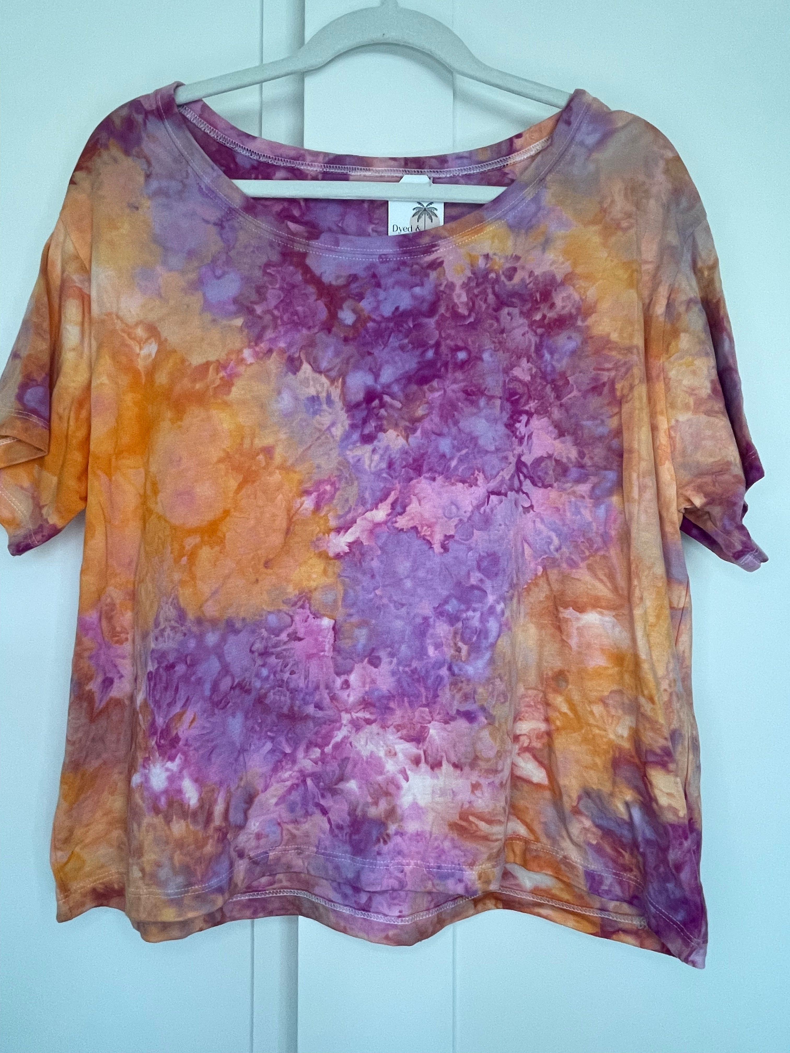 XL Ice Dye Oversized Boxy Tee