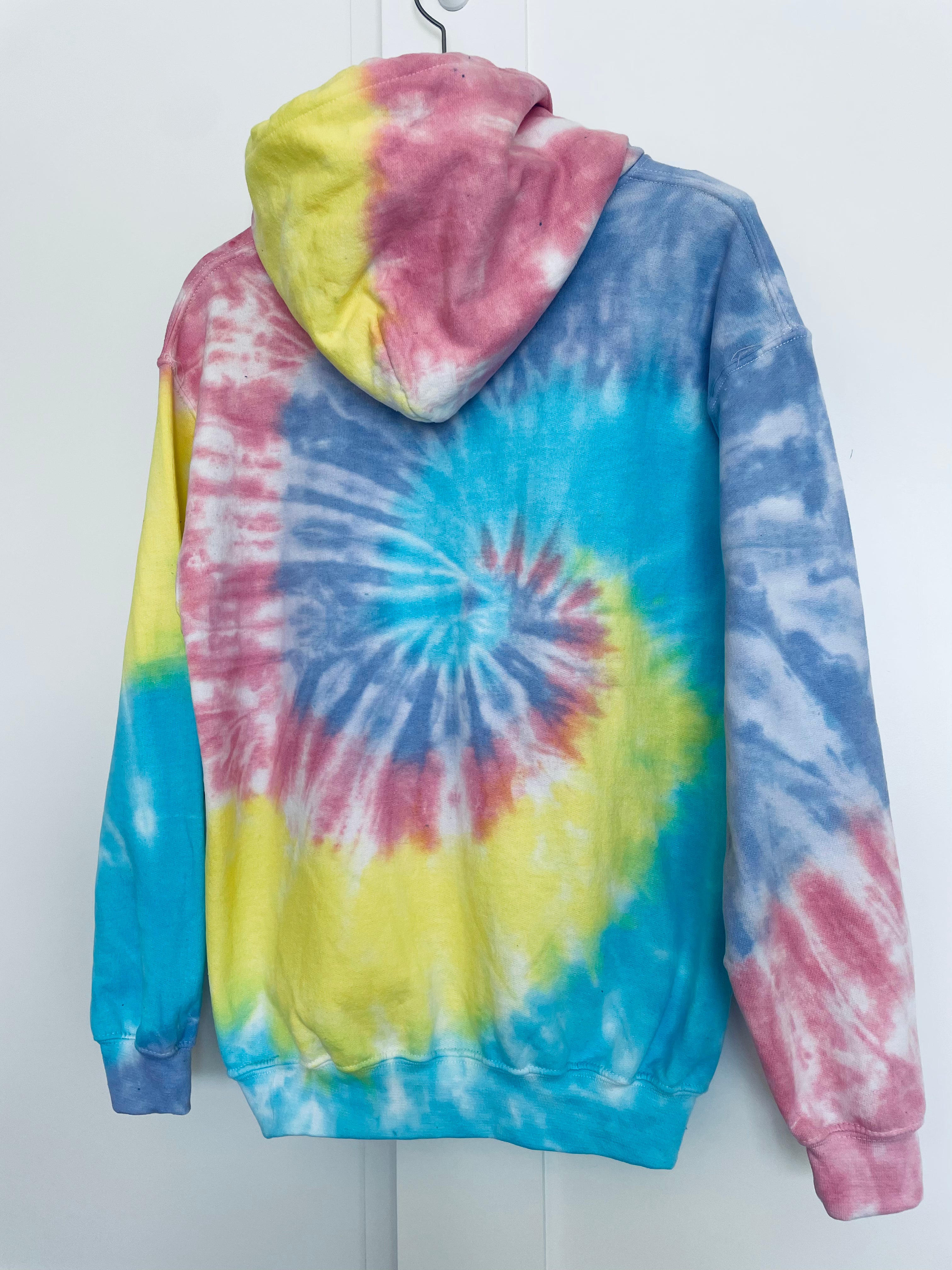 Unisex Rainbow Spiral Tie Dye Hoodie